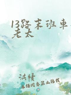 13路末班车邱老太