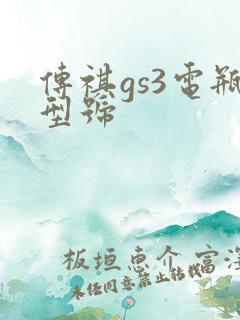 传祺gs3电瓶型号