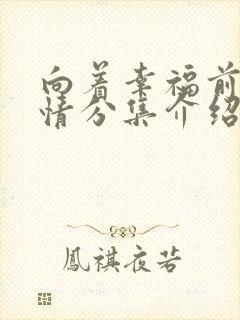 向着幸福前进剧情分集介绍