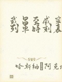 武昌至咸宁城际列车时刻表 武昌至咸宁城际列车时刻表