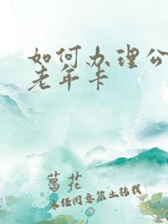如何办理公交车老年卡