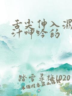 舌尖伸入湿嫩蜜汁呻吟的