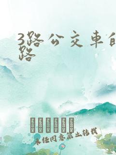 3路公交车的线路