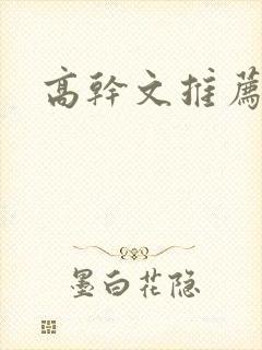 高干文推荐完结