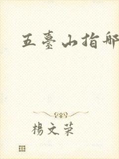 五台山指哪五台