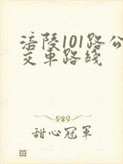涪陵101路公交车路线
