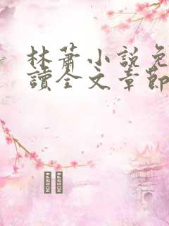 林萧小说免费阅读全文章节