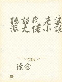 听说我老婆是反派大佬小说免费阅读