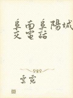 阜南阜阳城际公交电话