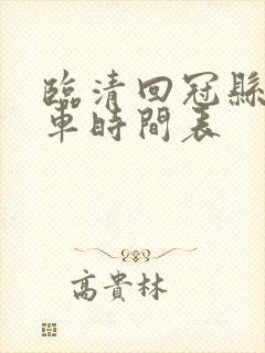 临清回冠县公交车时间表