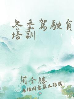 冬季驾驶员安全培训