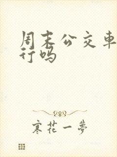 周末公交车道限行吗