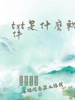 txt是什么软件 txt是什么软件