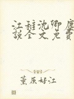 江稚沈卿尘的小说全文免费阅读最新贺