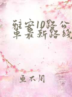 雅安10路公交车最新路线和时间表