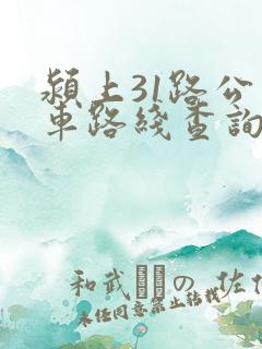 颍上31路公交车路线查询表