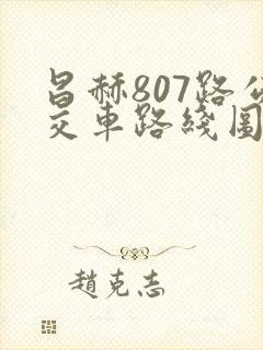 昌赫807路公交车路线图