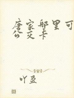 唐家哪里可以充公交卡