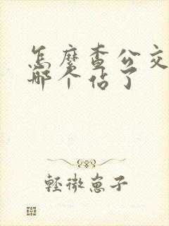 怎么查公交车到哪个站了