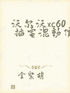 沃尔沃xc60 插电混动价格