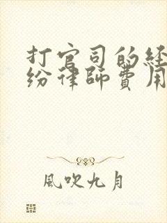 打官司的经济纠纷律师费用 打官司的经济纠纷律师费用