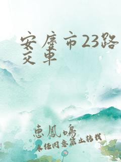 安庆市23路公交车