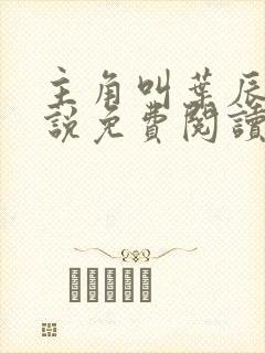 主角叫叶辰的小说免费阅读