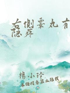 右侧睾丸有点隐隐疼 右侧睾丸有点隐隐疼