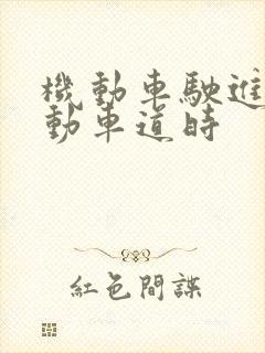 机动车驶进非机动车道时