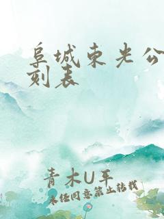 阜城东光公交时刻表 阜城东光公交时刻表