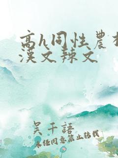 高h同性农村壮汉文辣文
