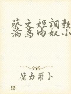 蔡文姬调教喷水沦为肉奴小说 蔡文姬调教喷水沦为肉奴小说