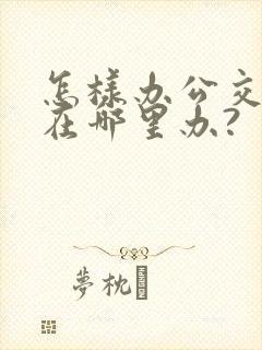 怎样办公交卡,在哪里办?