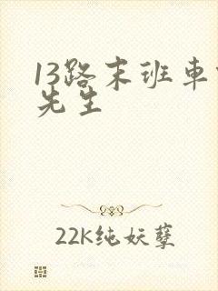 13路末班车何先生