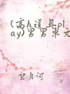 (高h道具play)男男车文