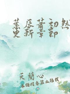 叶辰萧初然最快更新章节