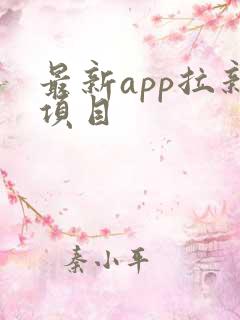 最新app拉新项目