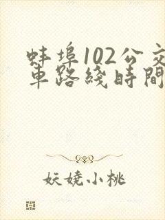 蚌埠102公交车路线时间表 蚌埠102公交车路线时间表