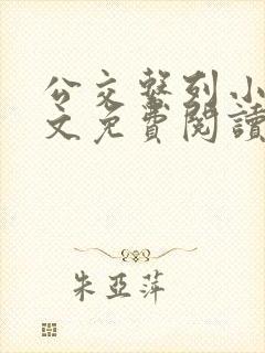 公交系列小说全文免费阅读