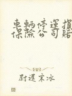 车辆停运损失费保险公司赔吗