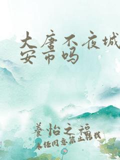 大唐不夜城在西安市吗