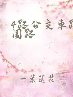 4路公交车路线图路