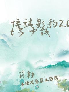 传祺影豹2.0t多少钱