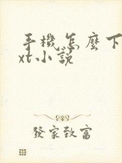 手机怎么下载txt小说 手机怎么下载txt小说