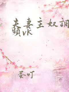 夫妻主奴调教视频vk
