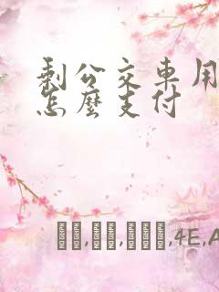 剩公交车用微信怎么支付