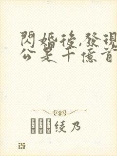 闪婚后,发现老公是千亿首富阅读全文