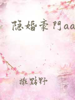 隐婚豪门aa制