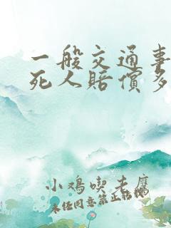 一般交通事故撞死人赔偿多少钱