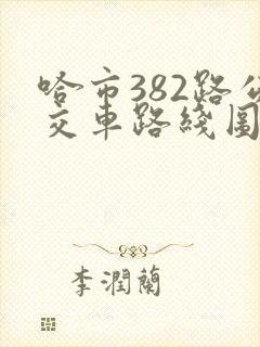 哈市382路公交车路线图